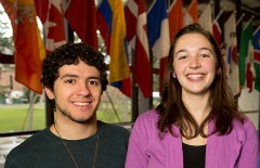 Peace Conference - Anna McCracken ’14 and Bruno Correa ’15