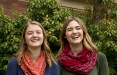 Ellie Lapp and Taylor Bozich 2015 PLU's 2015 Peace Scholars Ellie Lapp, left, and Taylor Bozich.