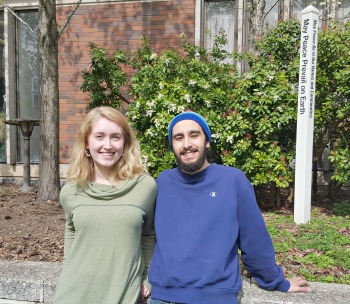 PLU’s 2016 Peace Scholars Ariel Wood ’17 and Theo Hofrenning ’17