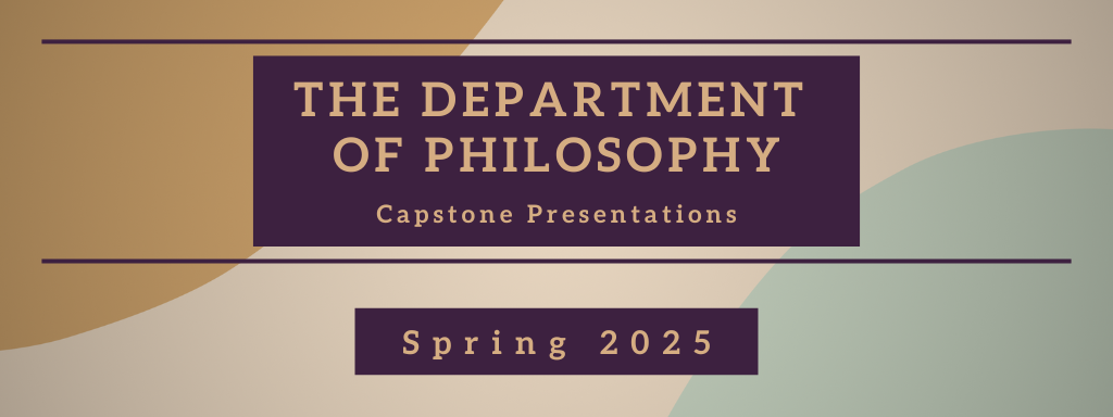 THE DEPARTMENT OF PHILOSOPHY 25