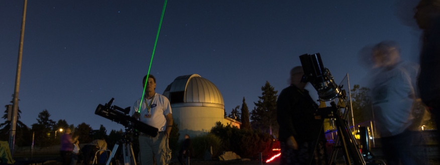 Physics major Justin deMattos working in Keck Observatory.