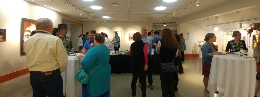 Staff took a break from the end of the semester work to say hello to peers