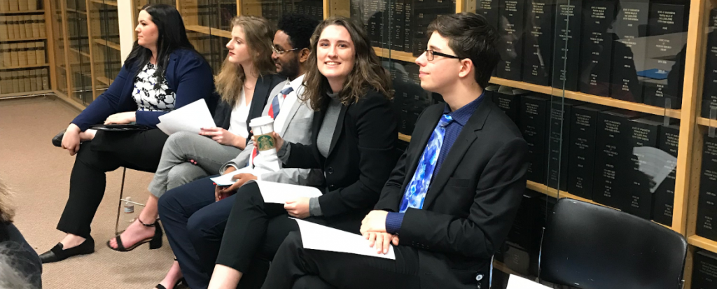 Students sitting in the capitol