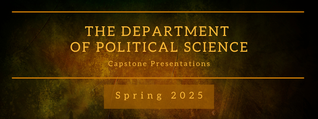 The department of Political Science 25