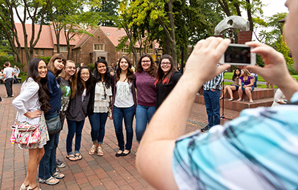 Students Gather in Centennial Square