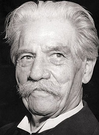 Dr. Albert Schweitzer, Doctor of Humane Letters, Medical missionary, theologian, musician, and philospher.