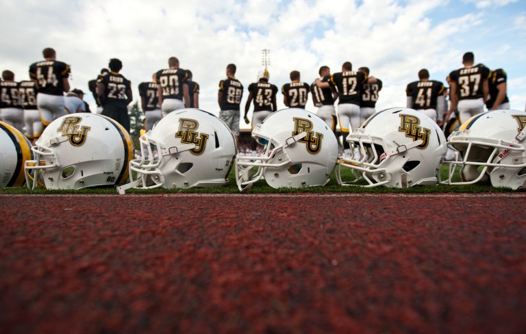 PLU Homecoming football game against Linfield at Sparks Stadium in Puyallup on Saturday, Oct. 4, 2014. (Photo/John Froschauer)