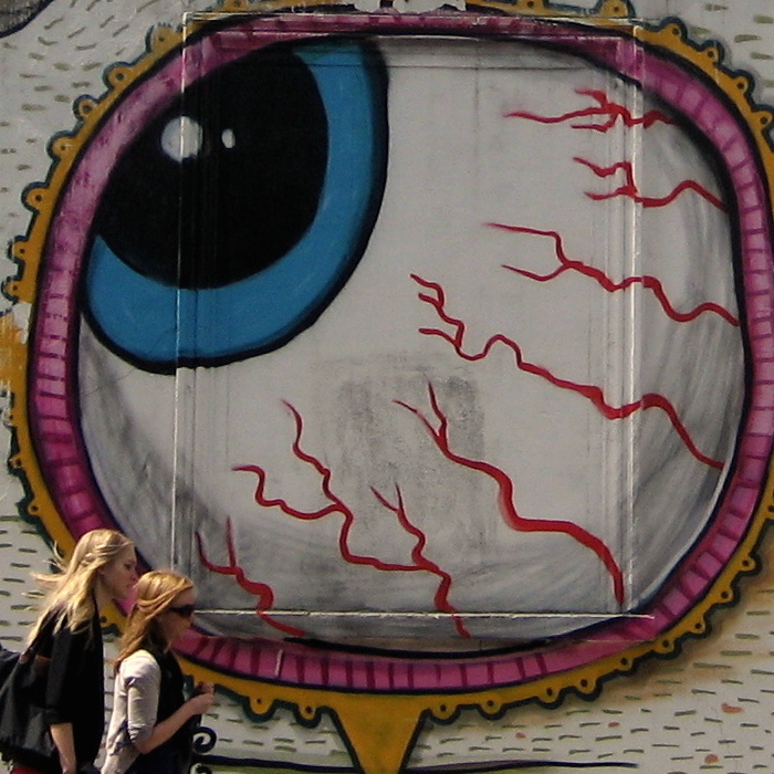 photo by Duncan C - eyeball painted on wall