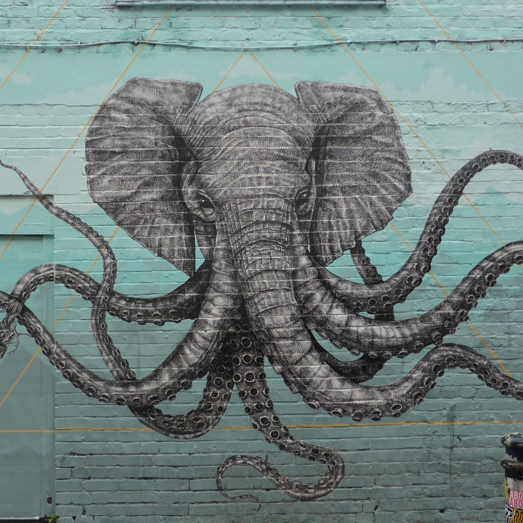 photobyDuncanC_3 photo by Duncan C - painting of elephant head with octopus tentacles as trunks