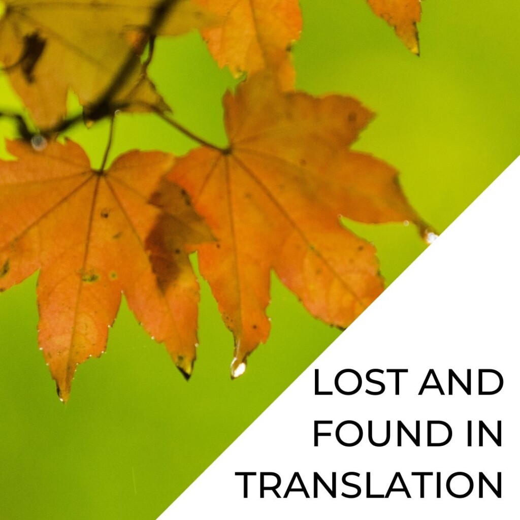 Lost and Found in Translation