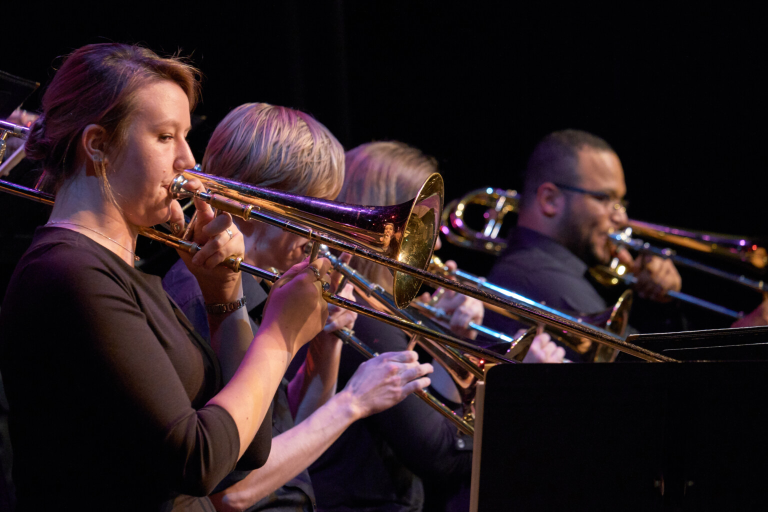 Students playing jazz