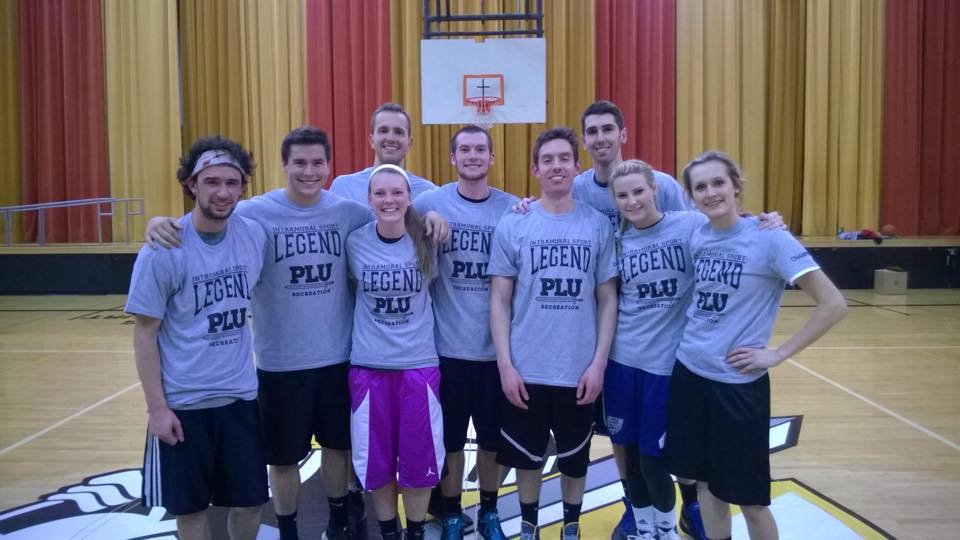 Group photo of students in gym