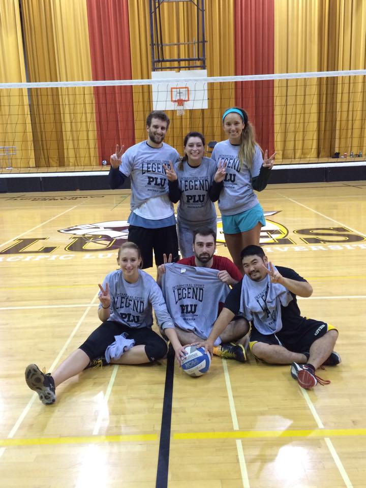 group photo of students in gym