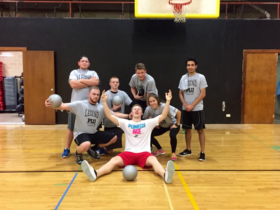 group photo of students in gym