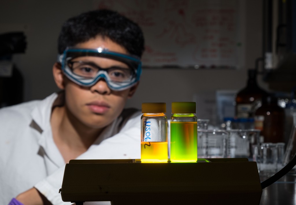 Darick Chai (1) Students working on their student-faculty research projects in various Rieke labs at pluPLU, Tuesday, June 28, 2016.
