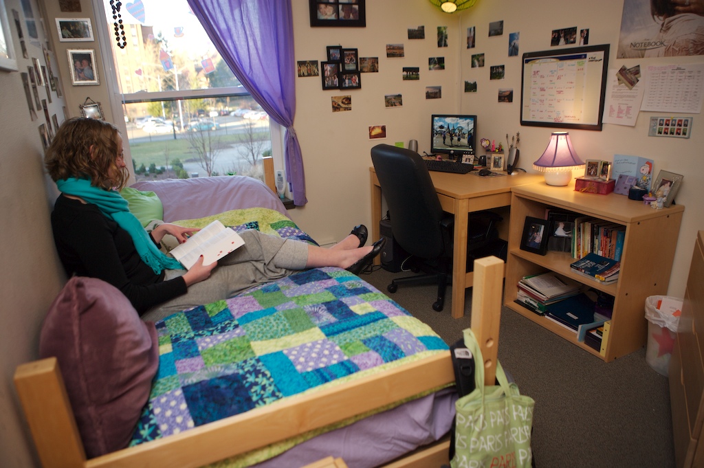 South Hall Room student studying