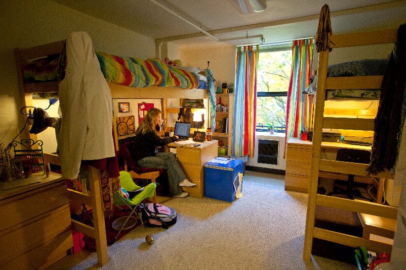 Johanna Frack and Erika Hagel's room in Tinglestad at PLU on Thursday, Oct. 27, 2011.