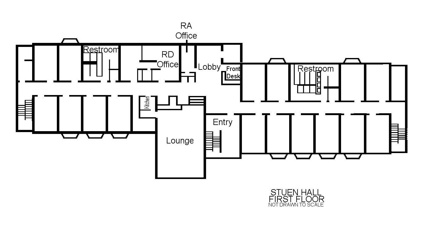 Crown Hall 1 Floor Plan. Шаболовский Резиденс Холл. Hall of Residence. University Halls of Residence pdf Black and White.