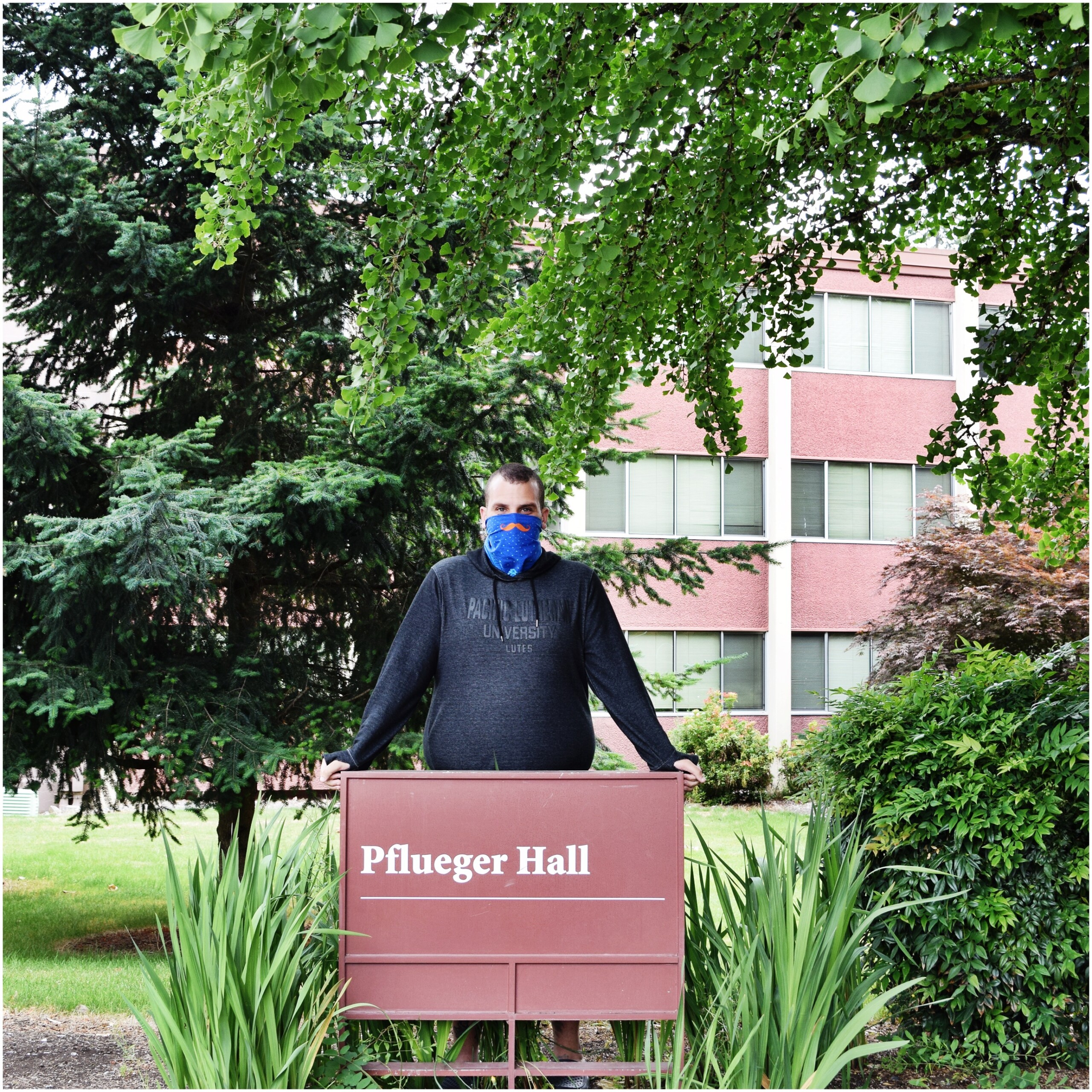 Dan Murray in front of Pflueger Hall