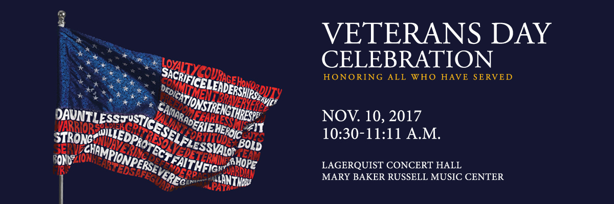 Veterans Day celebration Nov. 10, 2017 at PLU.