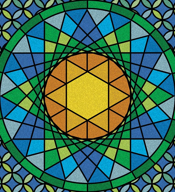 Mosaic stained glass