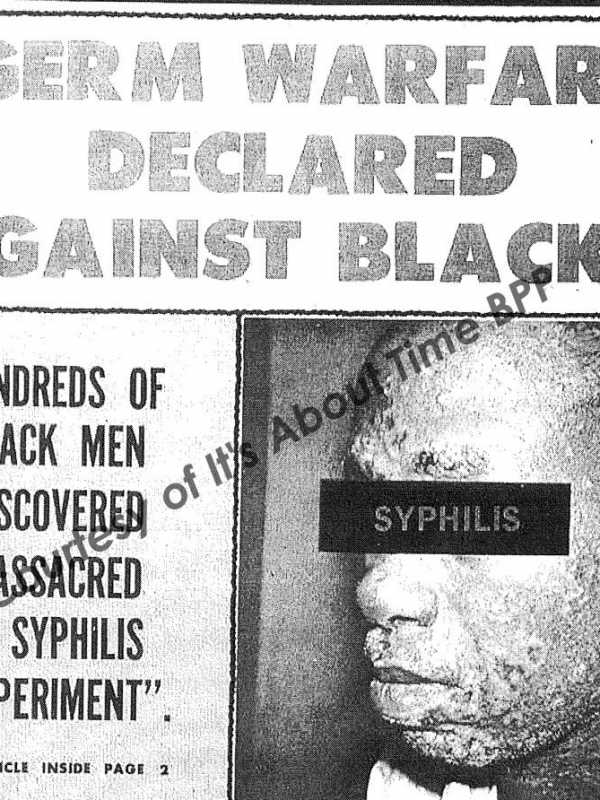 Tuskegee Syphilis Experiment