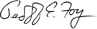 Geoff Foy signature