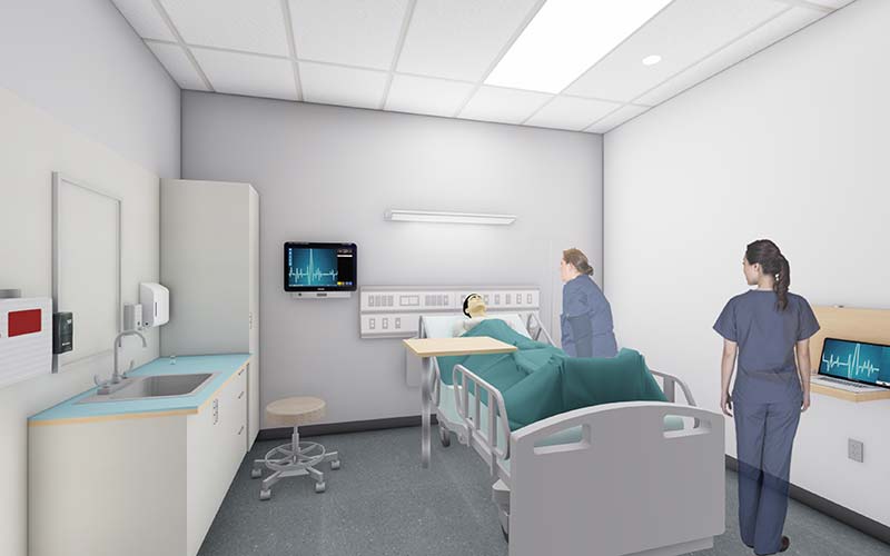 A drawing of what a simulation lab could look like