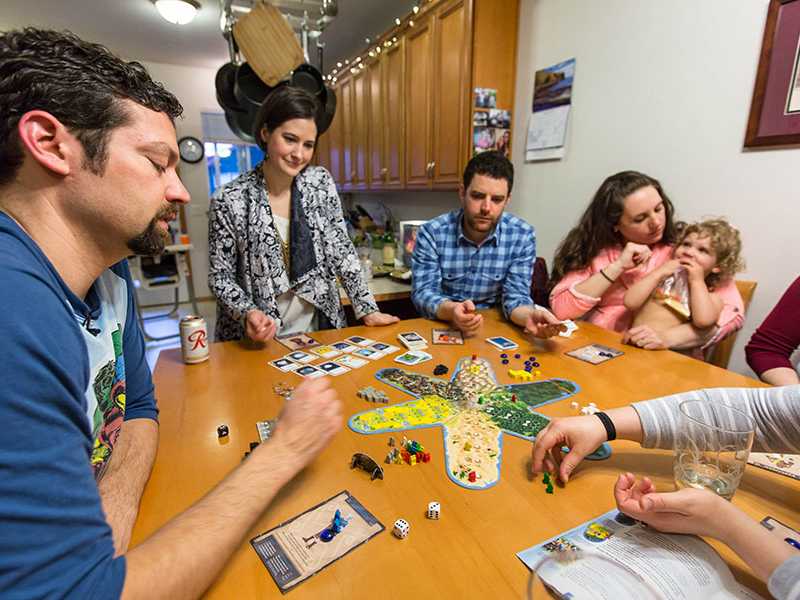 Atlantis Rising board game PLU, Friday, April 7, 2017. (Photo: John Froschauer/PLU)