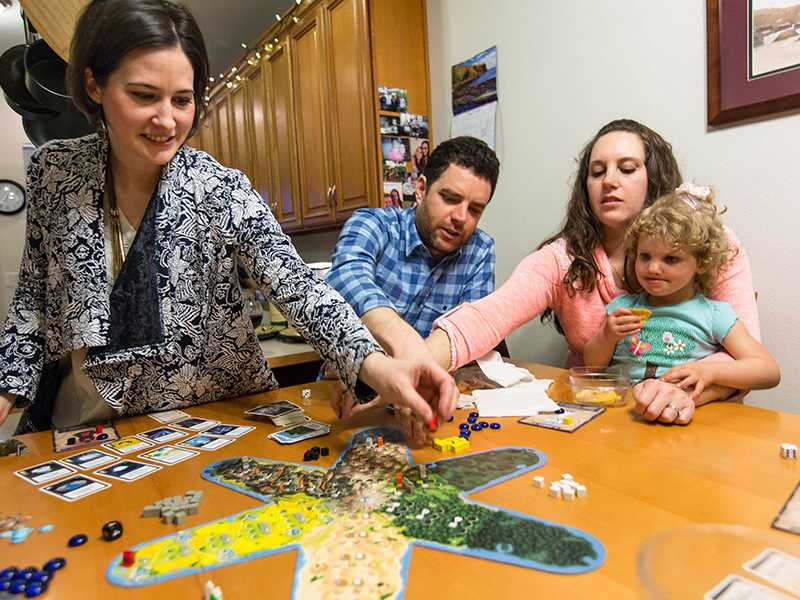 Atlantis Rising board game PLU, Friday, April 7, 2017. (Photo: John Froschauer/PLU)