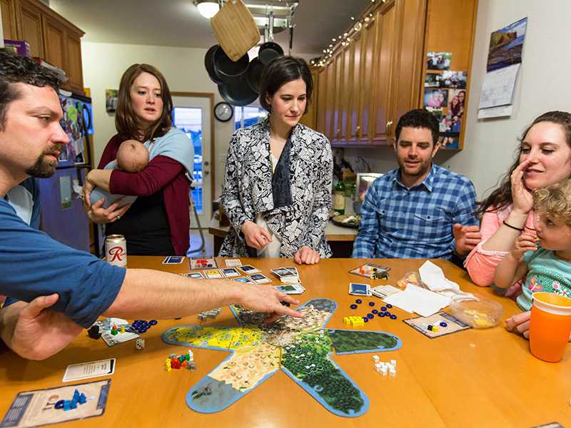 Atlantis Rising board game PLU, Friday, April 7, 2017. (Photo: John Froschauer/PLU)