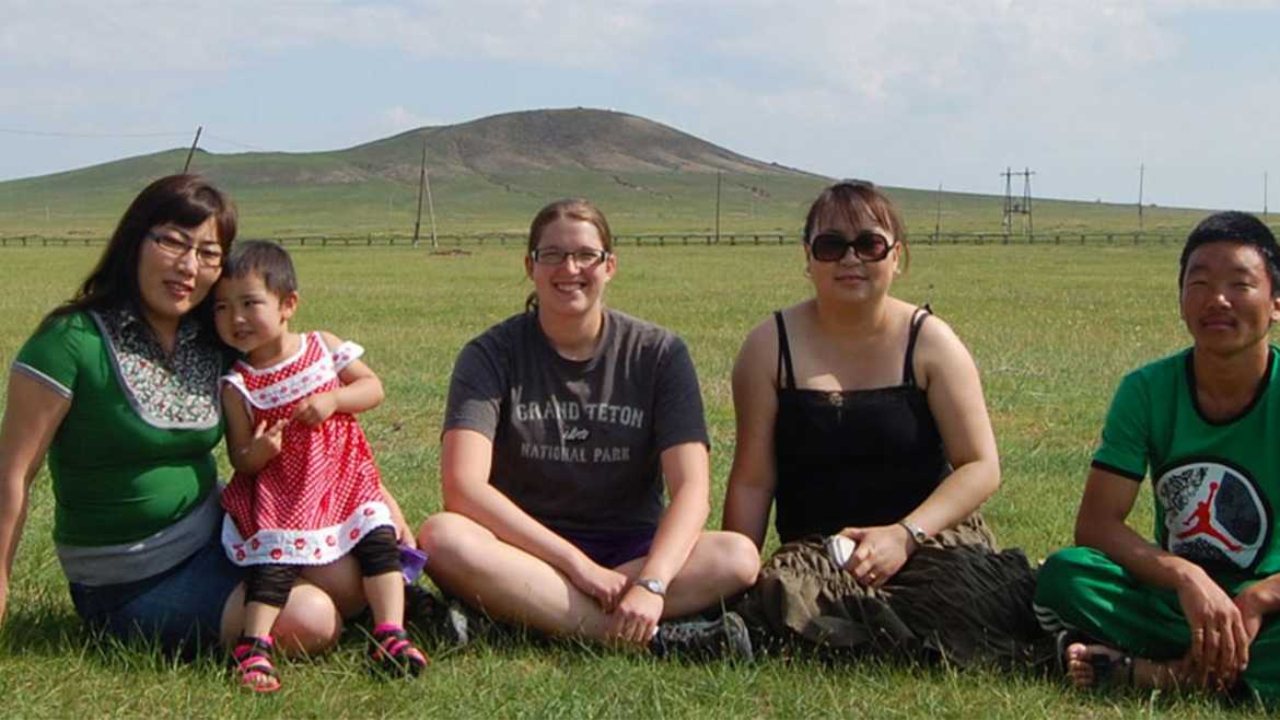 Bonnie Nelson '08 during her time in Mongolia working with the Peace Corps. (Photo courtesy of Nelson)