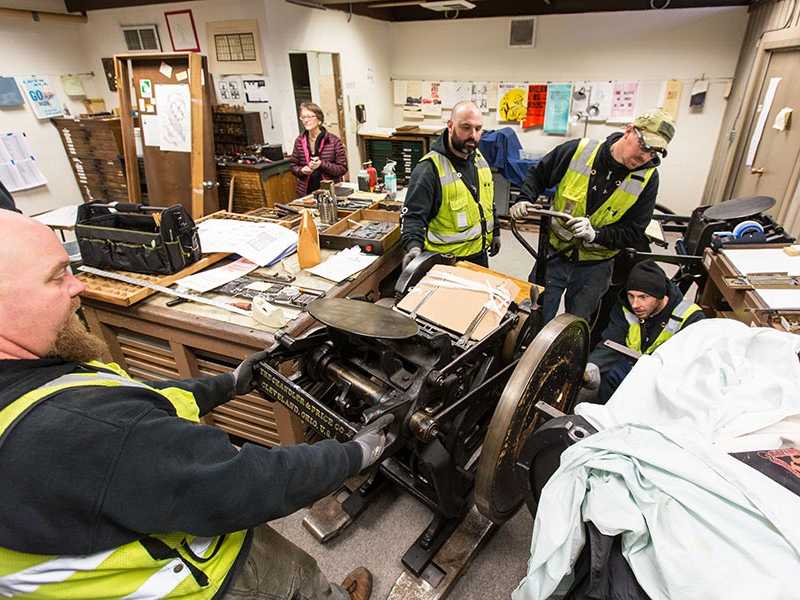 Thorniley type and printing press collection