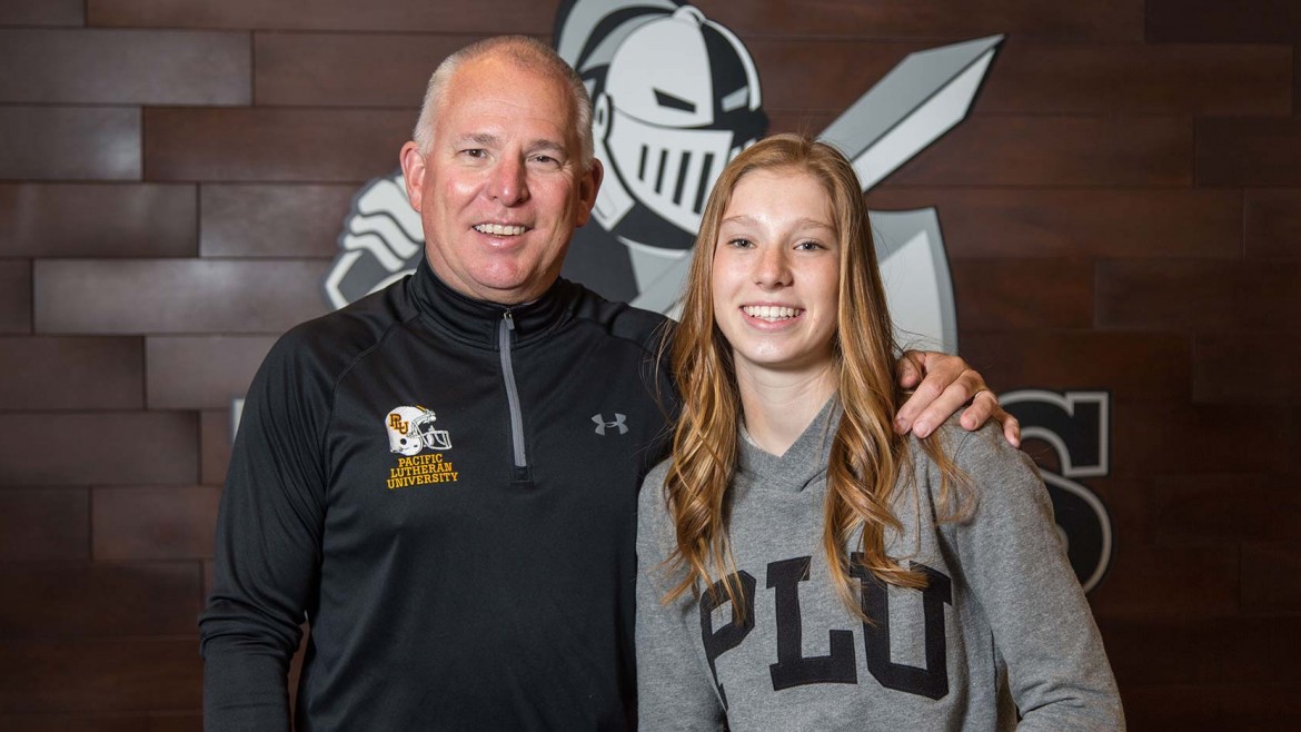 Jud Keim ’86 (left) and his daughter, Kalen Keim ’19.