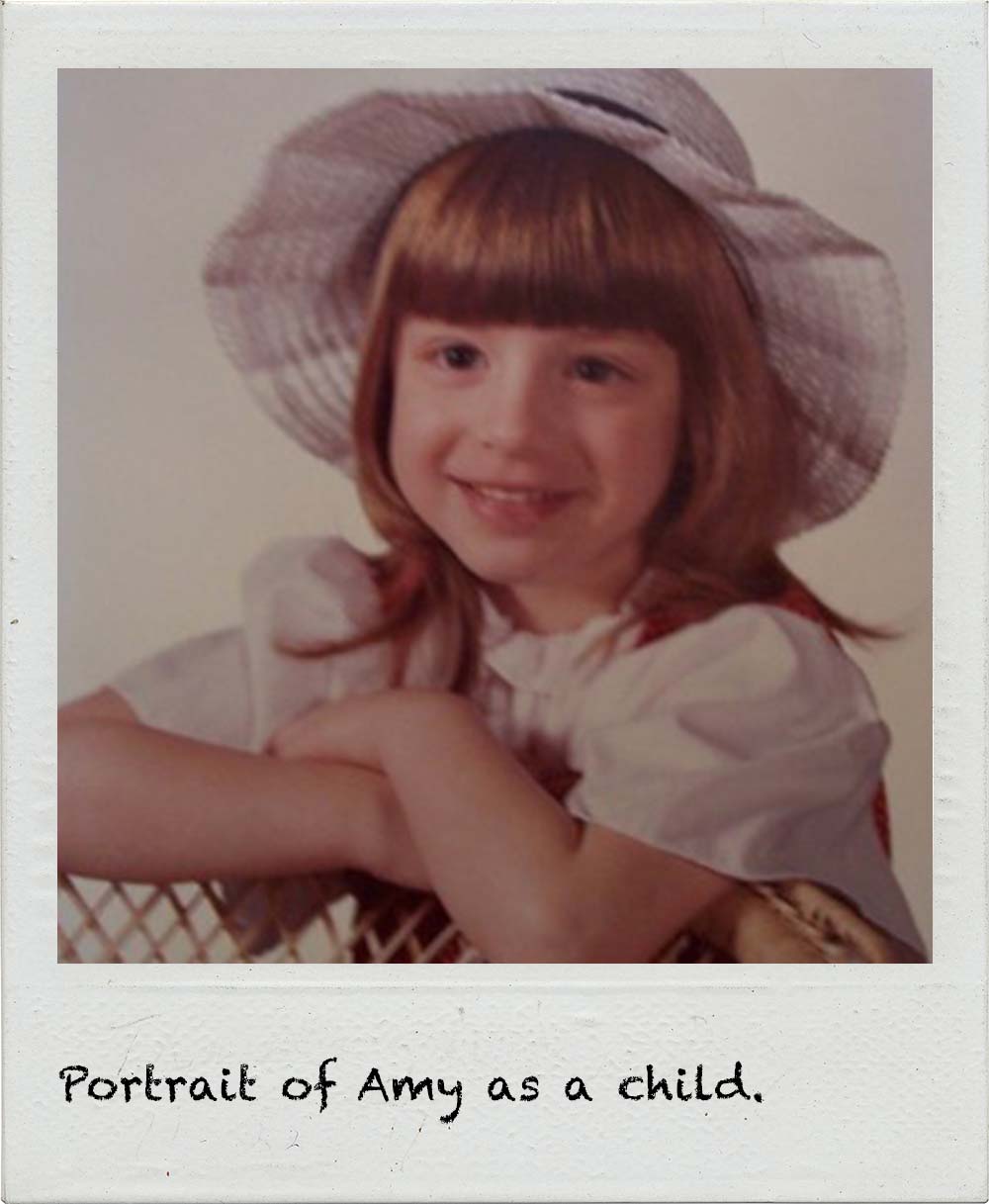 Portrait of Amy as a child.