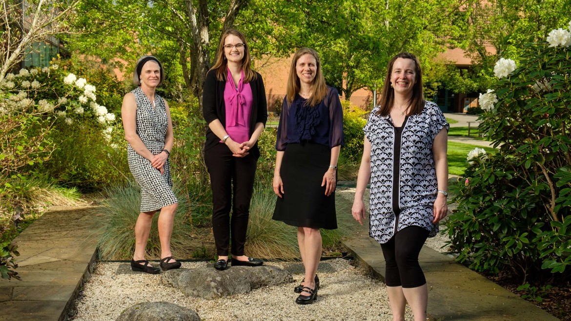 First in the Family faculty Mary Ellard-Ivey, Kate Luther, Ann Auman and Amy Siegesmund at PLU