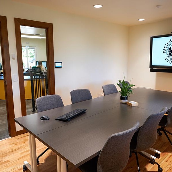 Newly remodeled Nesvig Alumni Center, across Park Avenue from Anderson University Center