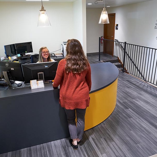 Newly remodeled Nesvig Alumni Center, across Park Avenue from Anderson University Center