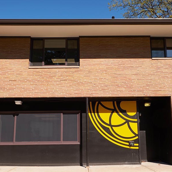 Newly remodeled Nesvig Alumni Center, across Park Avenue from Anderson University Center