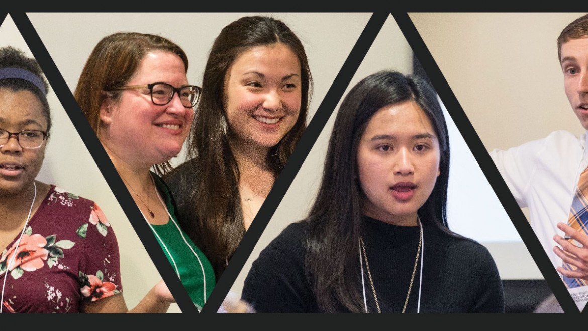 The four students who participated in the PLU undergrad research