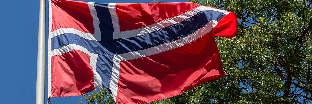 The flag of Norway