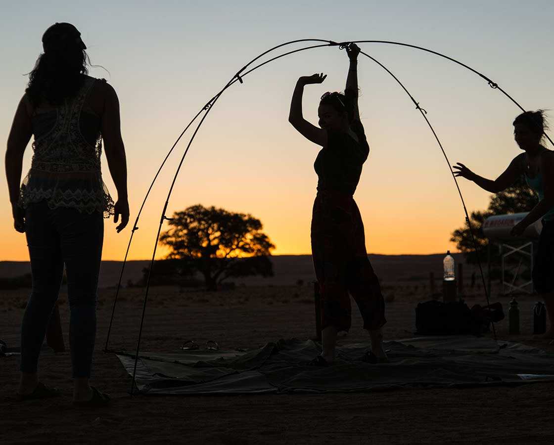 Students studying away in Namibia, Africa on Friday, March 18, 2016. (Photo: John Froschauer/PLU)