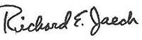 Bishop Richard Jaech signature