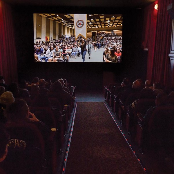 Film fans got a glimpse of Lute life as the video ad “Because We’re Pacific Lutheran University” played in nearly 30 theaters in Pierce, King and Thurston counties.