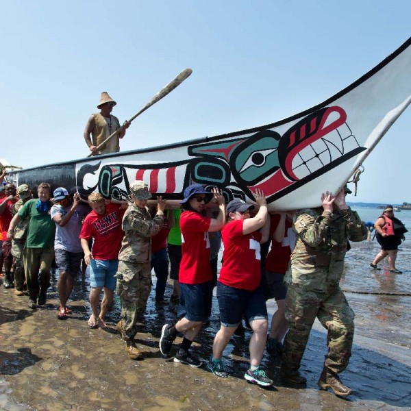 Power Paddle to Puyallup, the annual Native American traditional canoe gathering that takes place along the west coast of Washington & Canada, this year hosted by the Puyallup Tribe