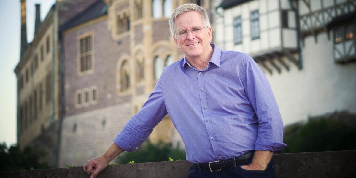 Rick Steves in Germany at the Wartburg Castle