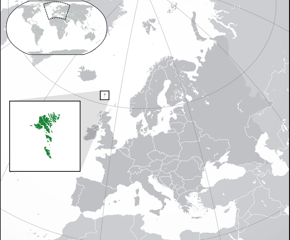 faroe islands zoomed out