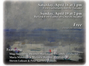 NW Edvard Grieg Society april 18 event