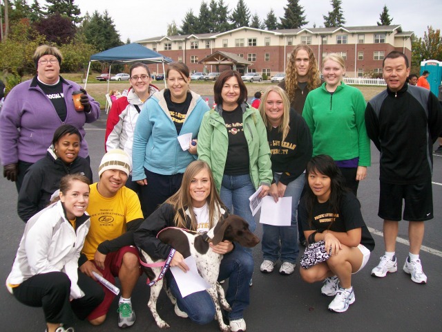 Students posing for a group picture