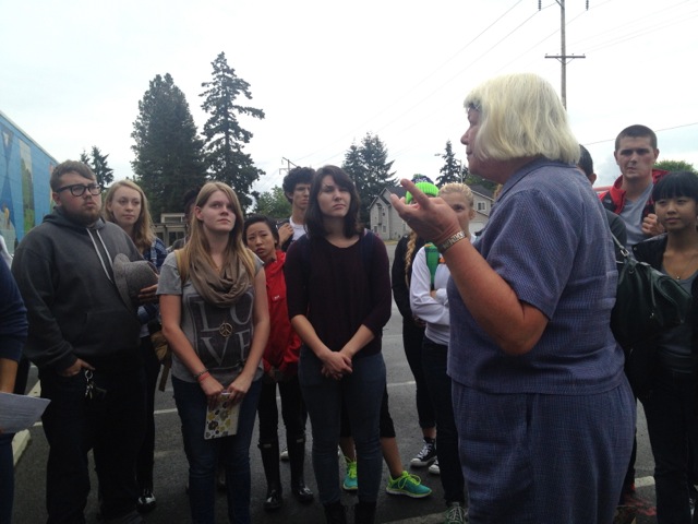 Social Work class tour of Parkland with Nancy Vignec